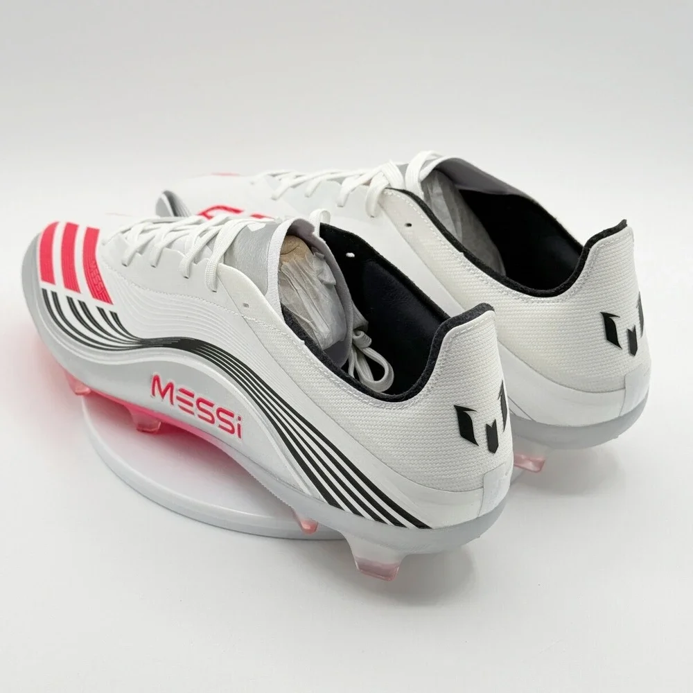 Adidas F50 Messi Pro FG Soccer Cleats Mens Size 11.5 White Lucid Red JP7461 NEW